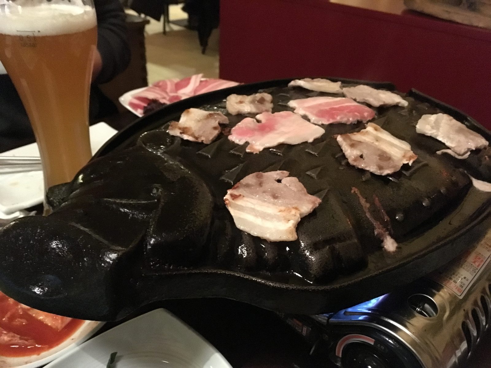Schweinebauchtischgrill