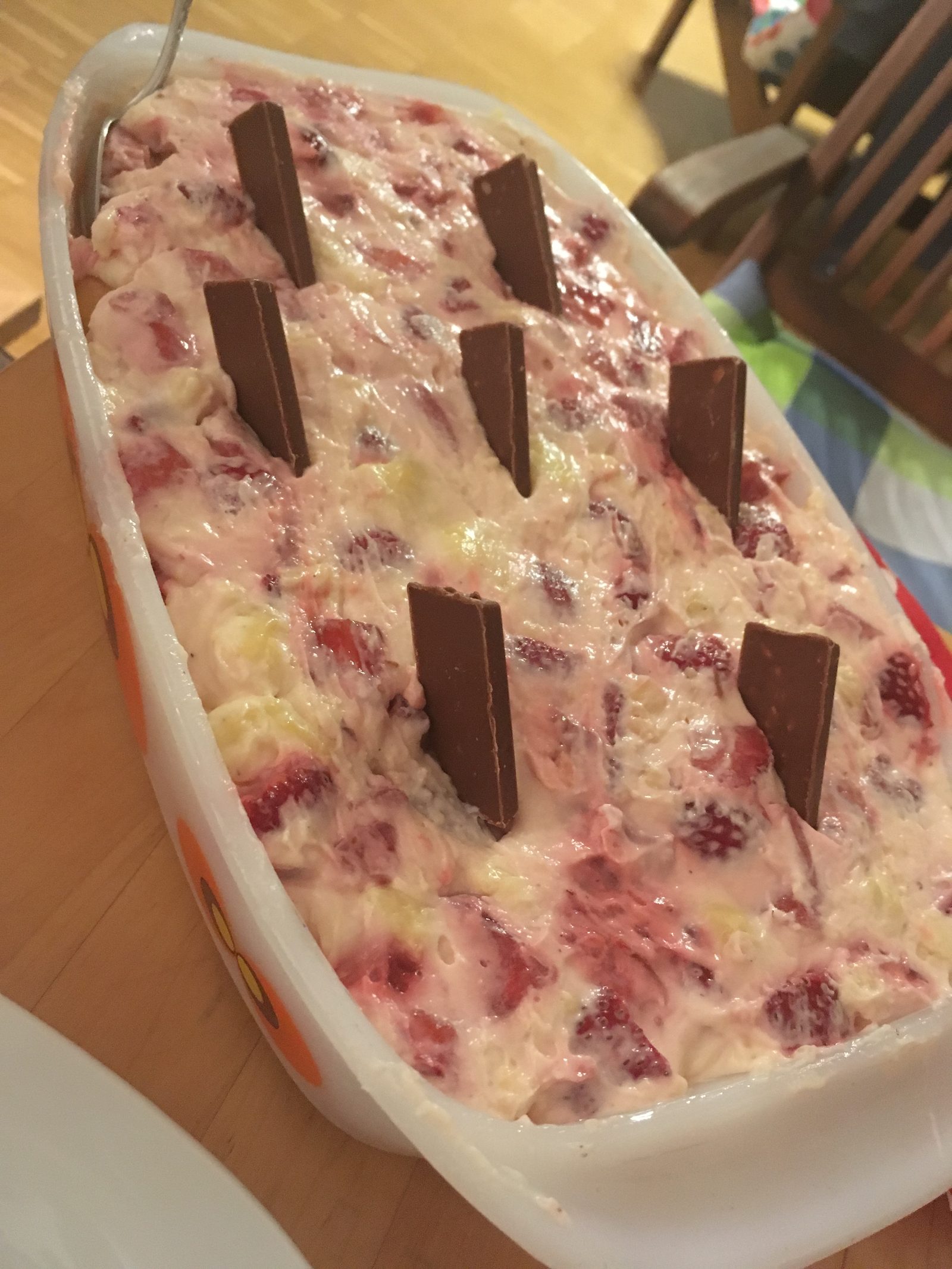 Erdbeertiramisu, Grillen bei Ruderers
