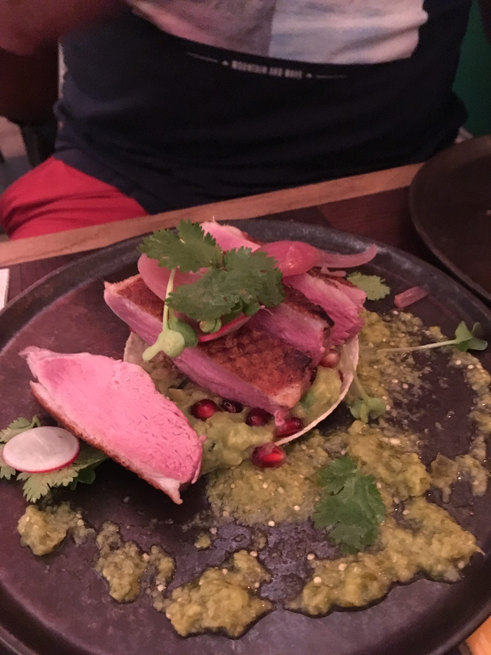 EL PATO CHIDO, Entenbrust mit Linsentaboulé, Cantina Popular