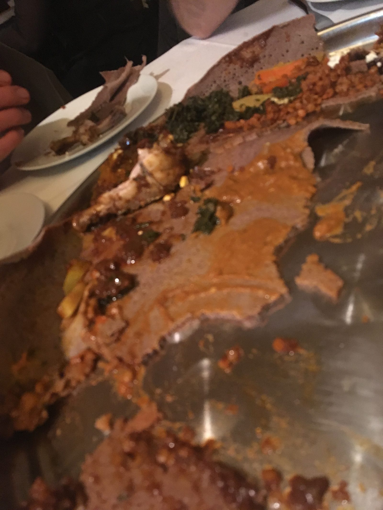 Injera aufgemampft