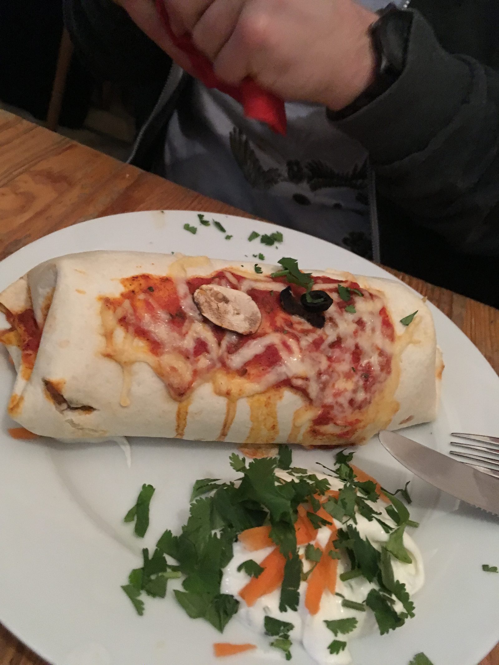 Kartoffelburrito, Beef, Kombüse