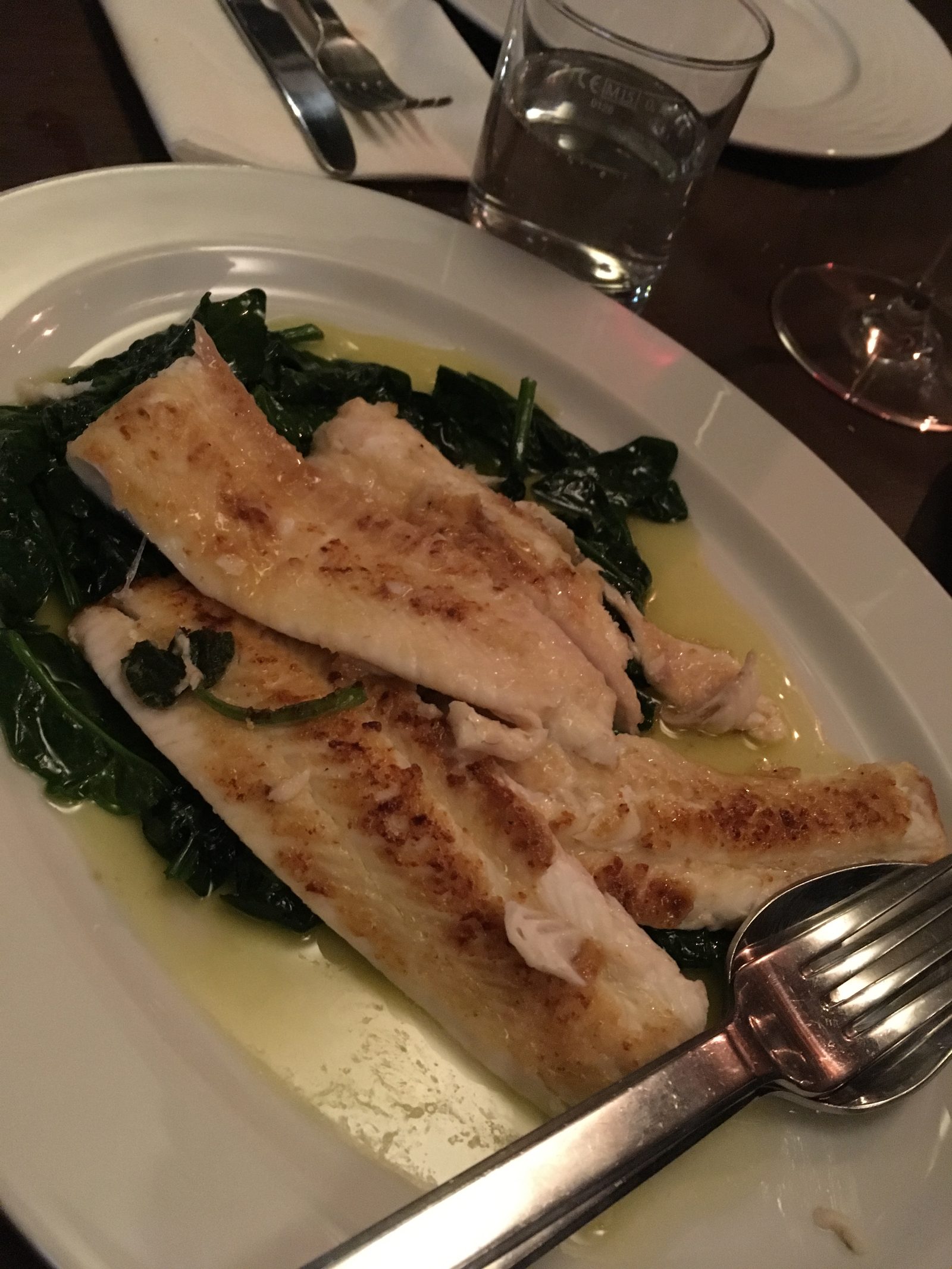 Fisch auf Mangold(?), Cristina’s
