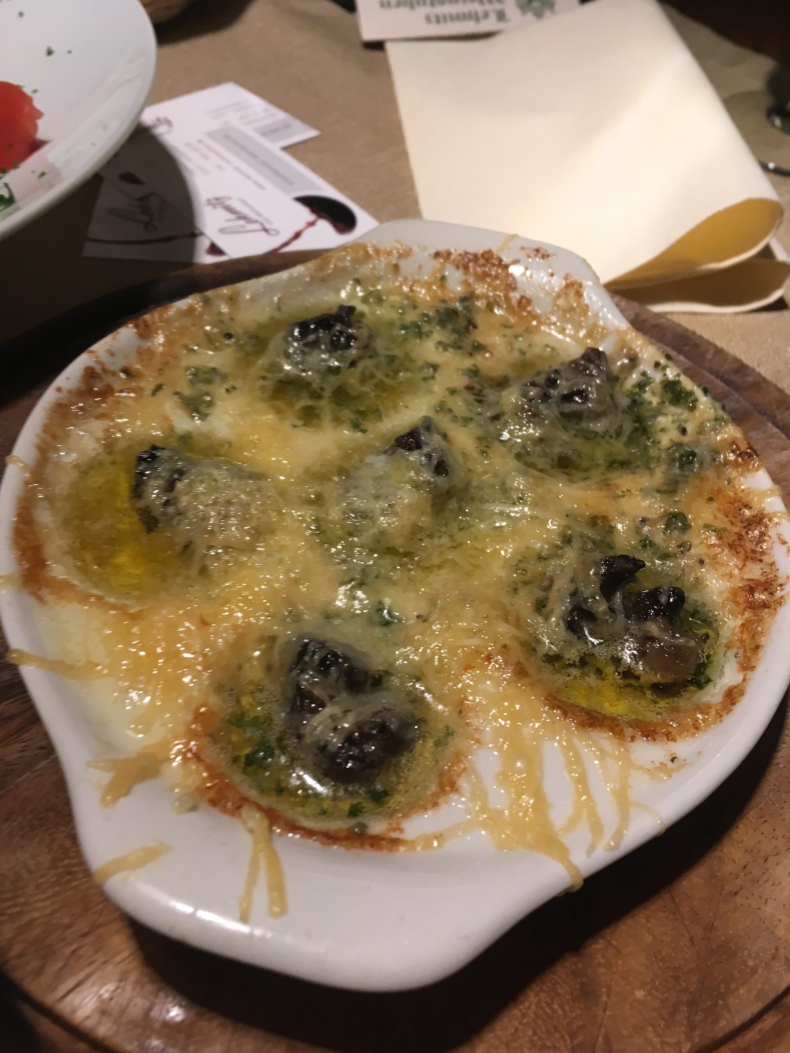 Schnecken, überbacken