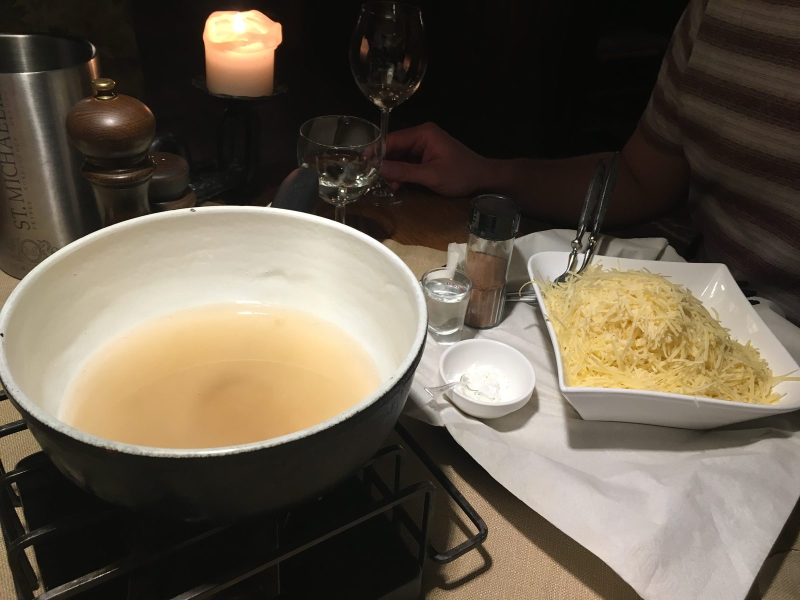 Käsefondue, Einzelteile