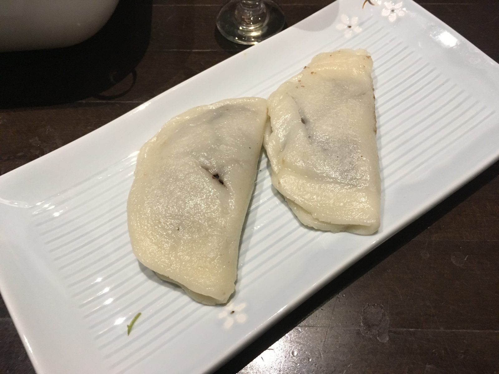 Reistaschen mit Bohnenpaste