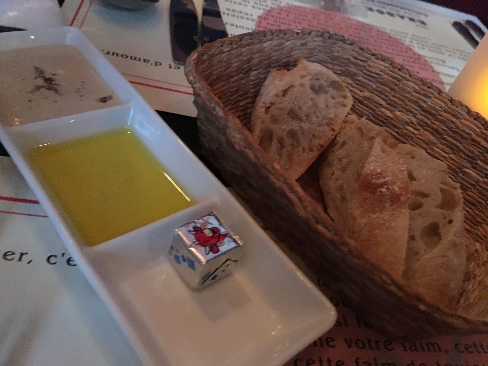 Brot, Öl, Dip, La vache qui rit