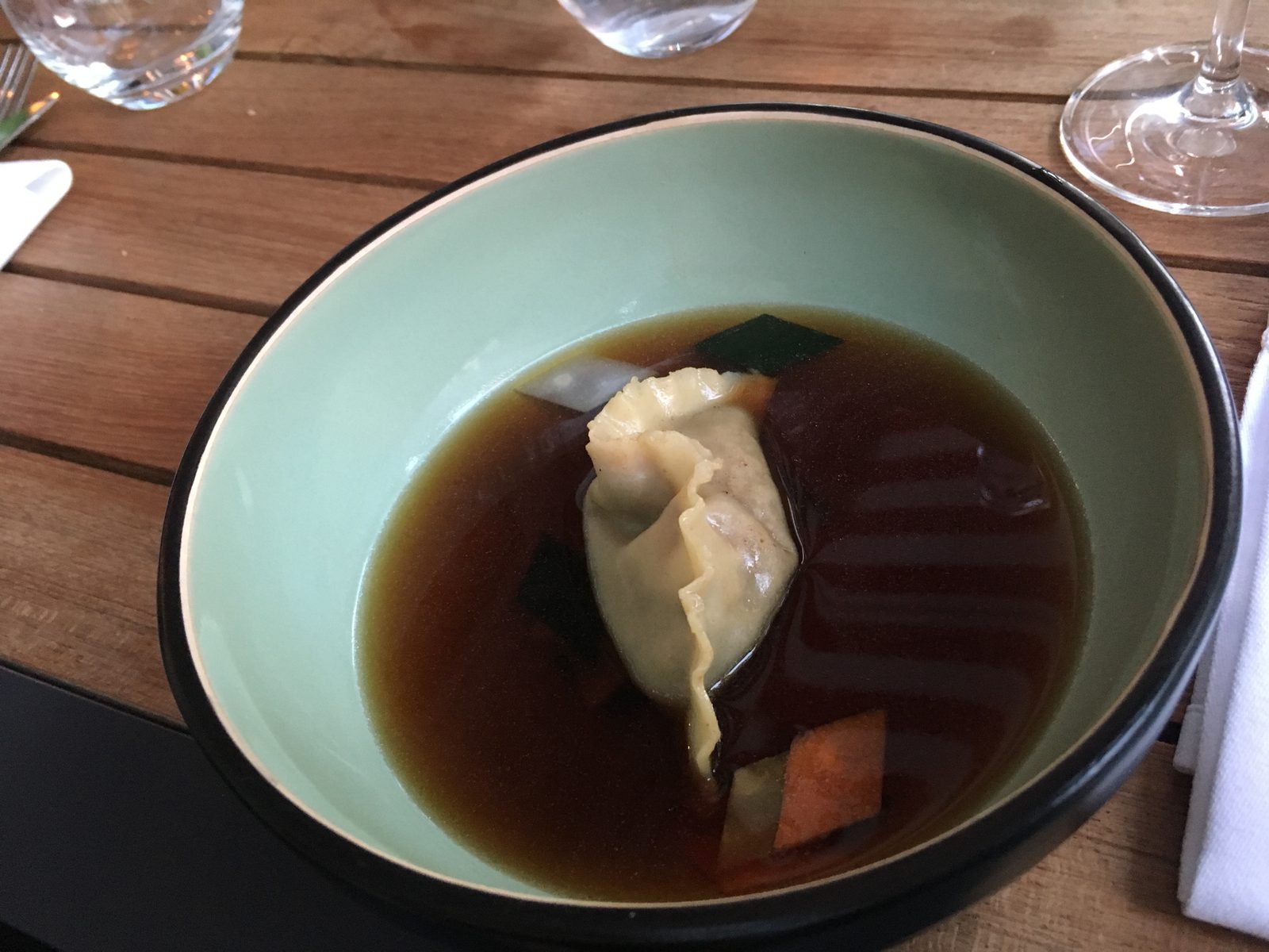 Hühnerbrühe, Dim Sum von Innereien