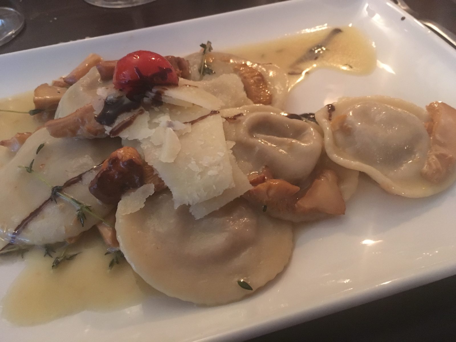 Ravioli mit Pfifferlingen