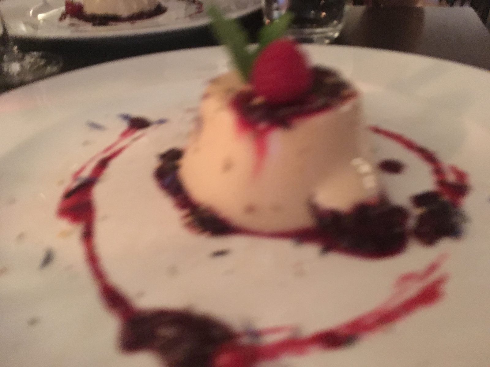 Panna Cotta, unscharf