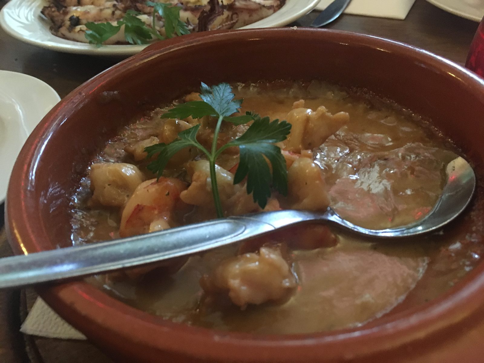 Gambas in Portwein