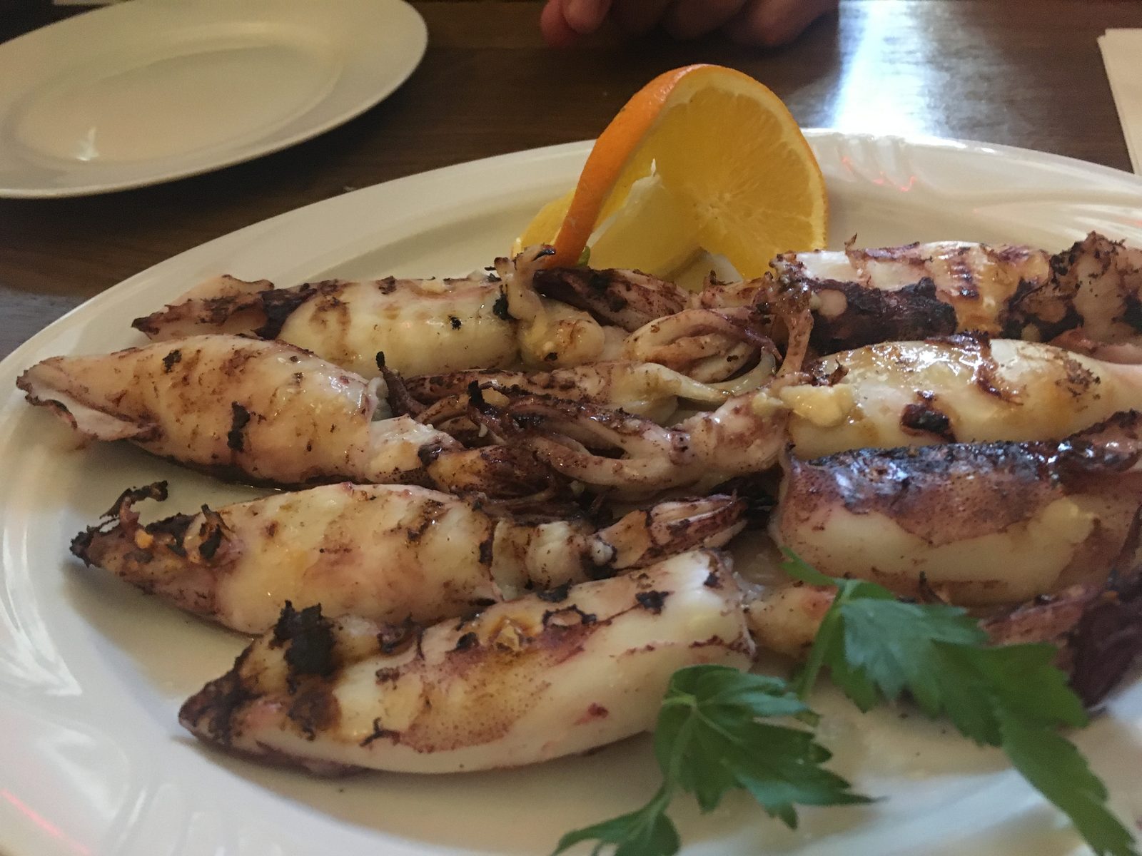 gegrillter Tintenfisch