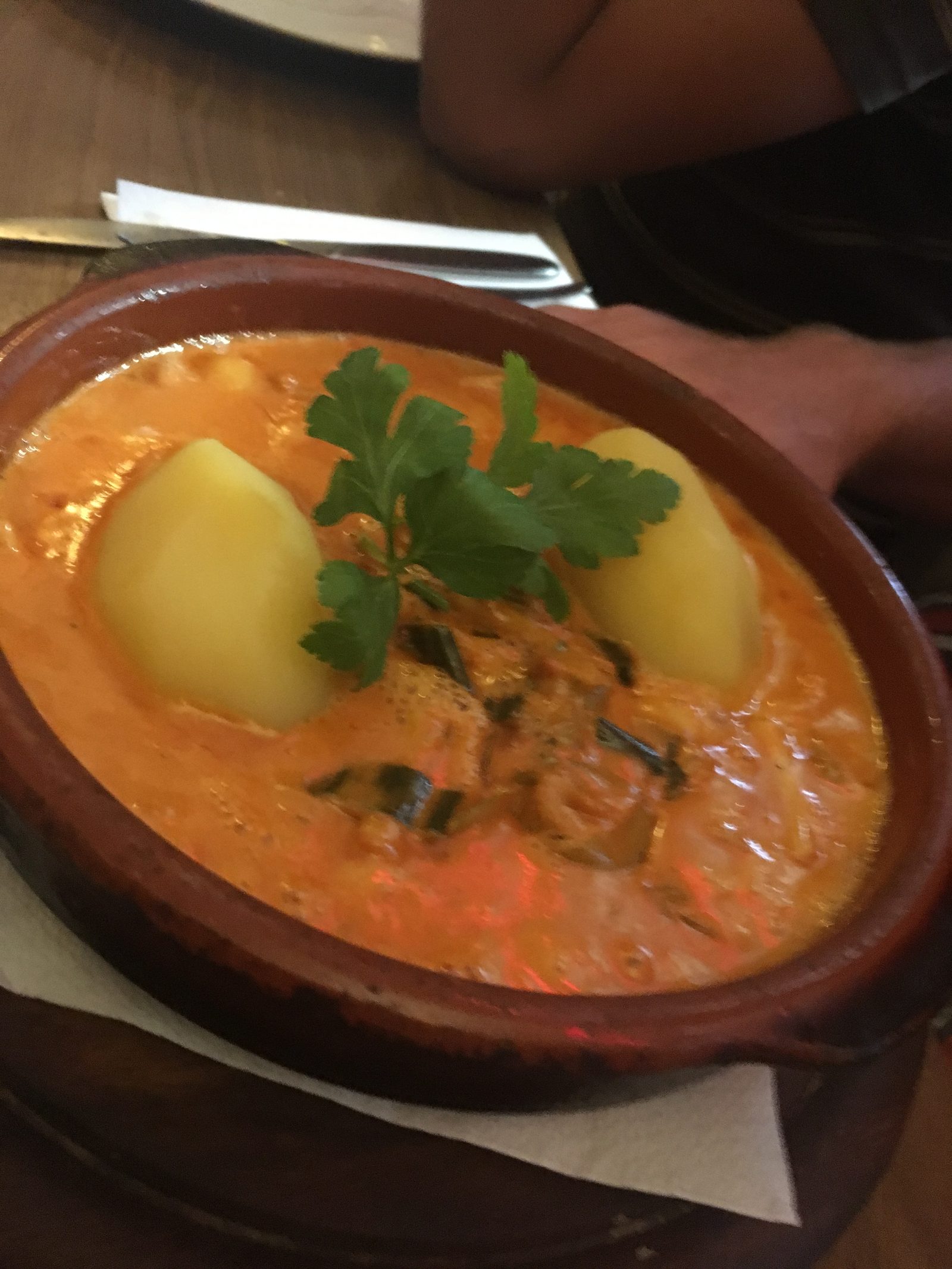 Tintenfisch mit Lauch