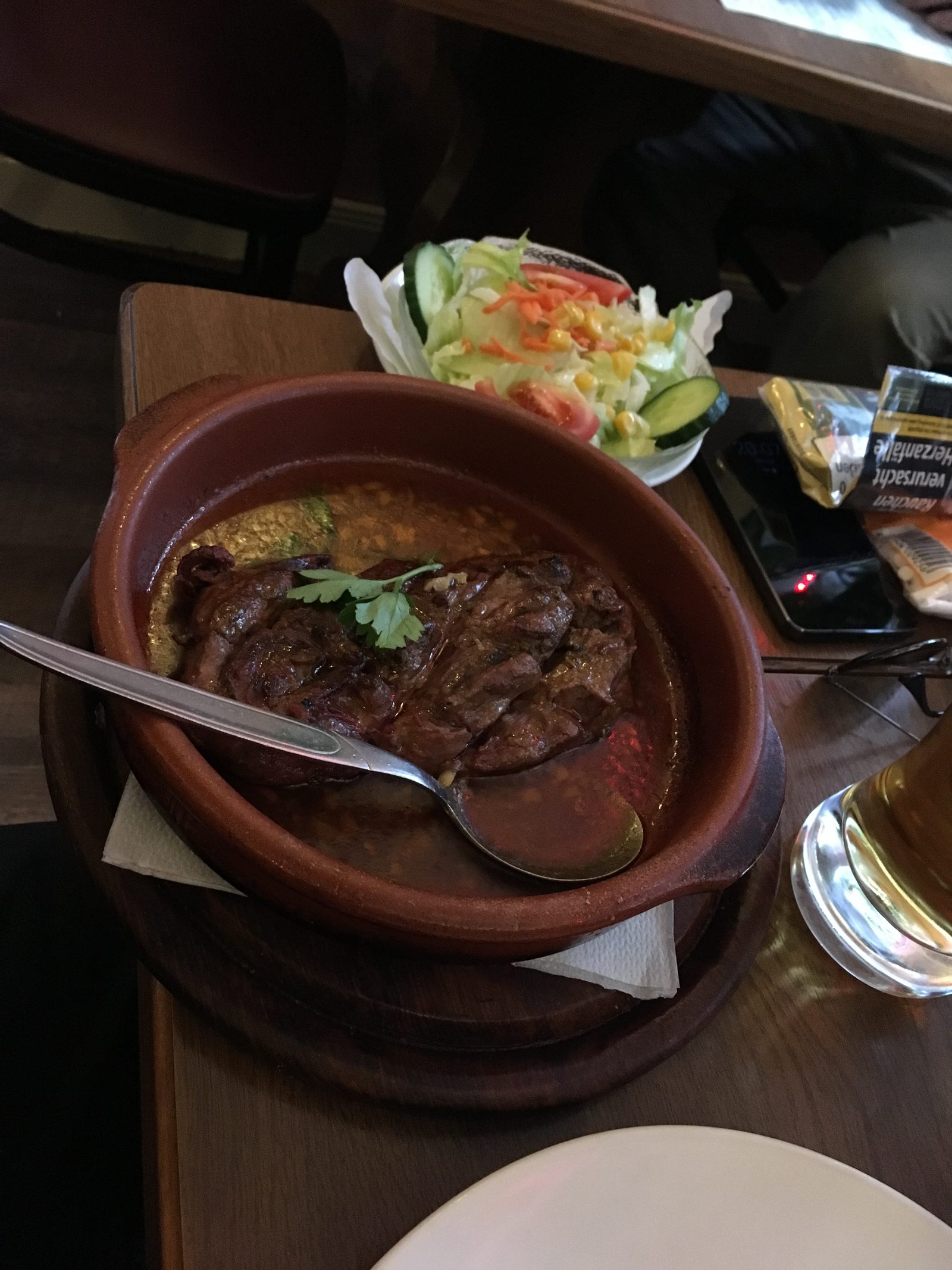 Ente mit Knoblauchsauce