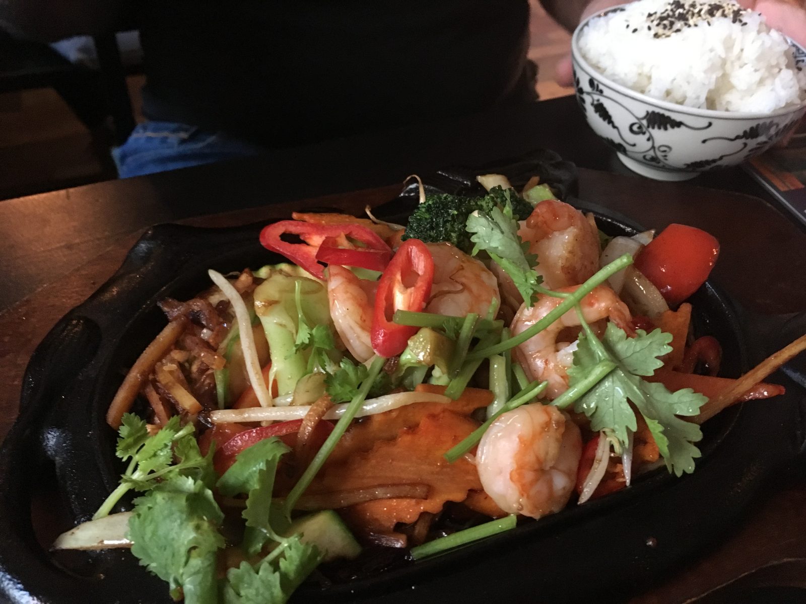 Pak Choi, Garnelen, Koriander