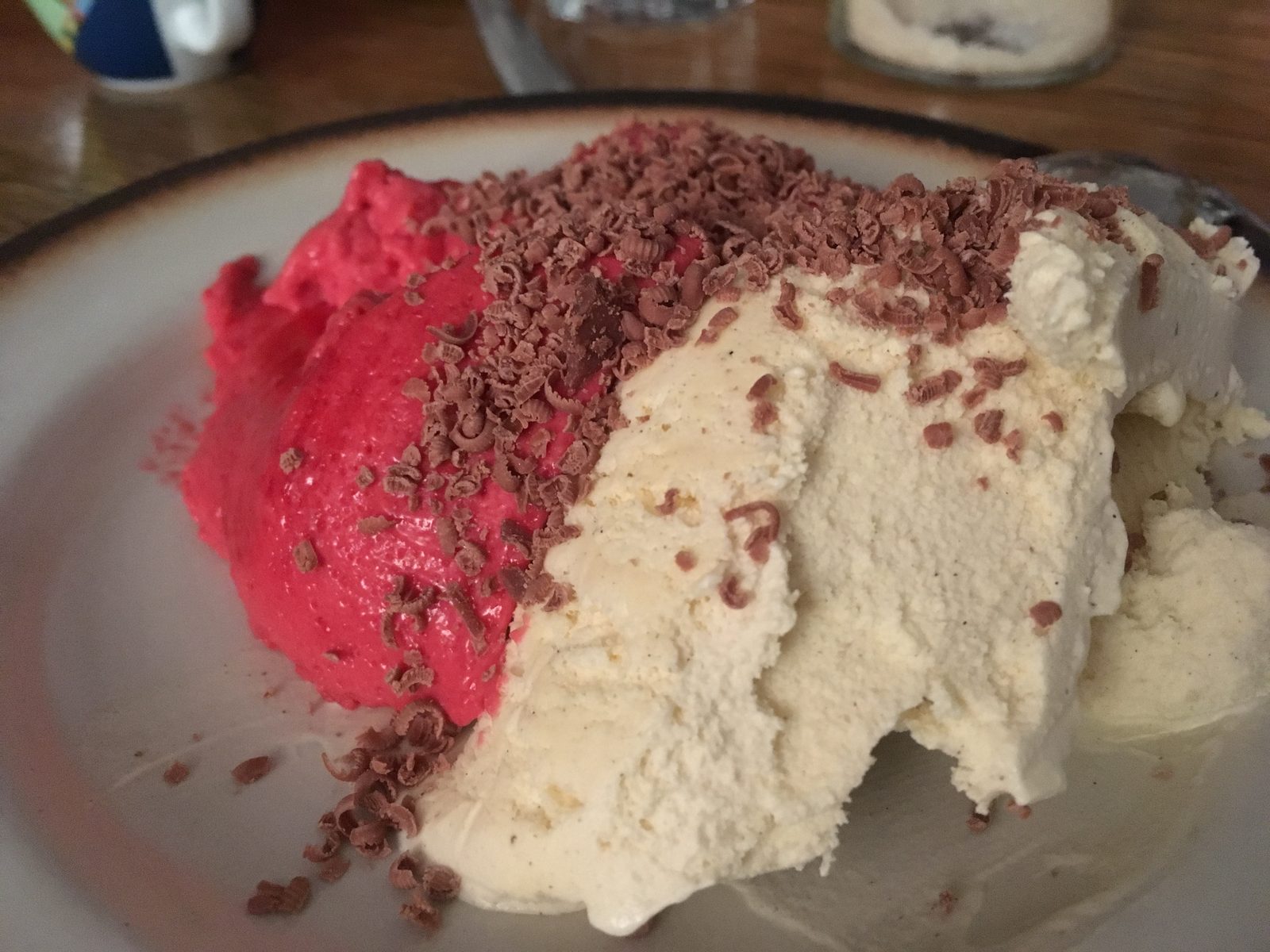 Himbeernachtisch