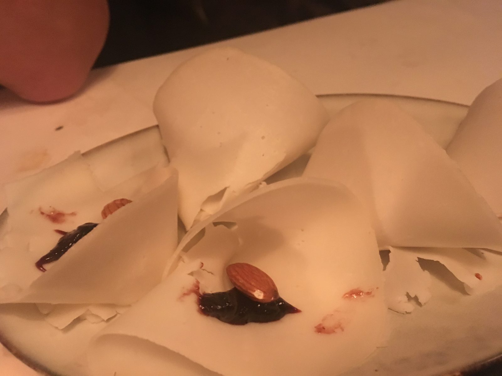 Käse, Mandeln, Frucht