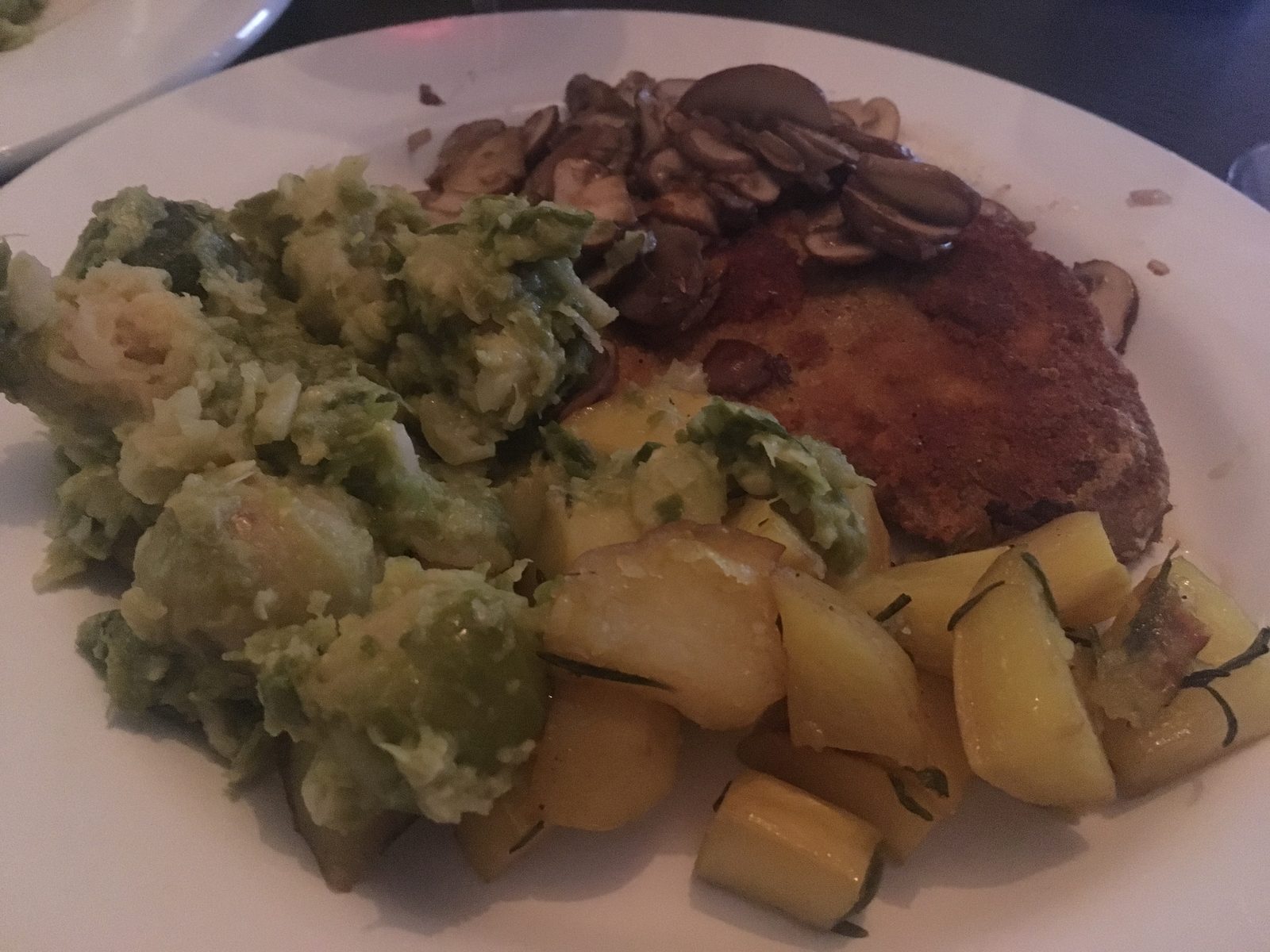 Euter, Rosenkohl, Whiskeykartoffeln