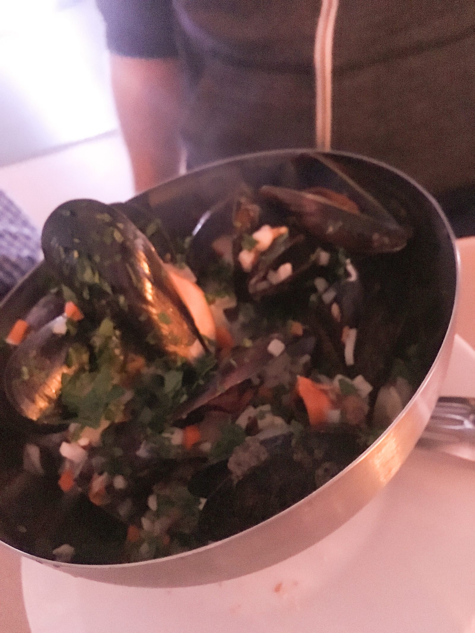 Muscheln in Weißweinsauce