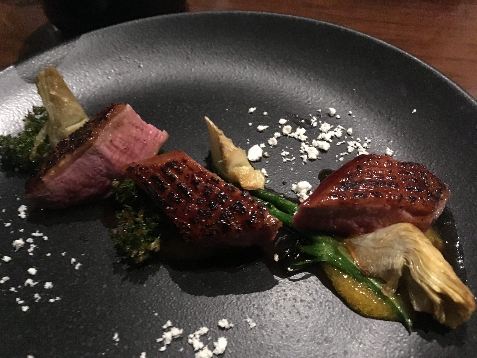 Ente und Artischocke