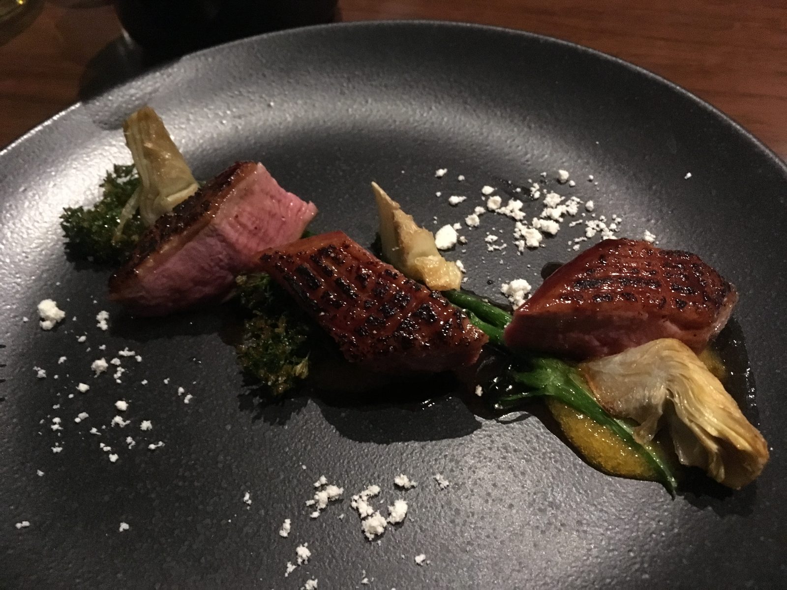 Ente und Artischocke