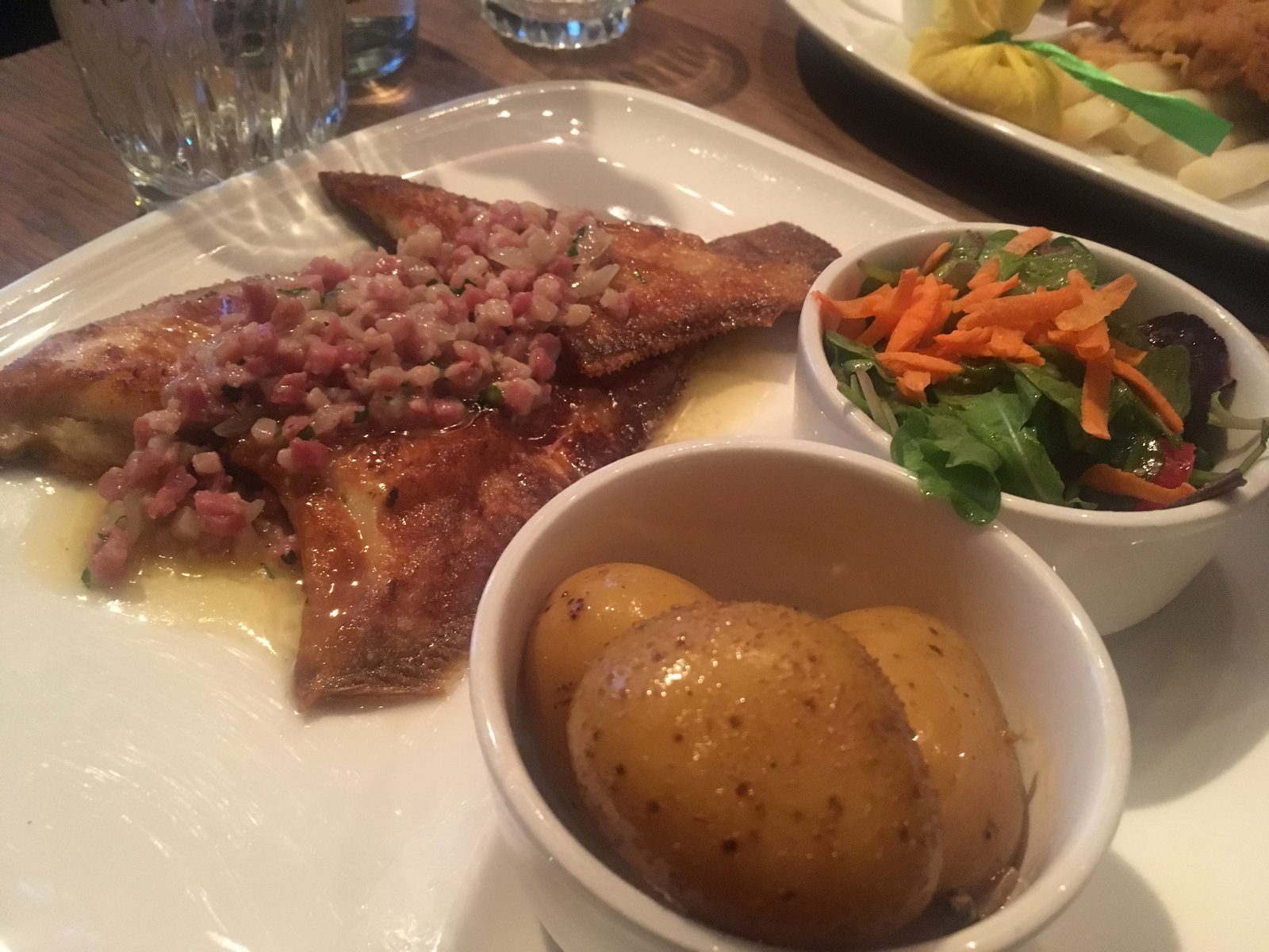 Scholle mit Speck