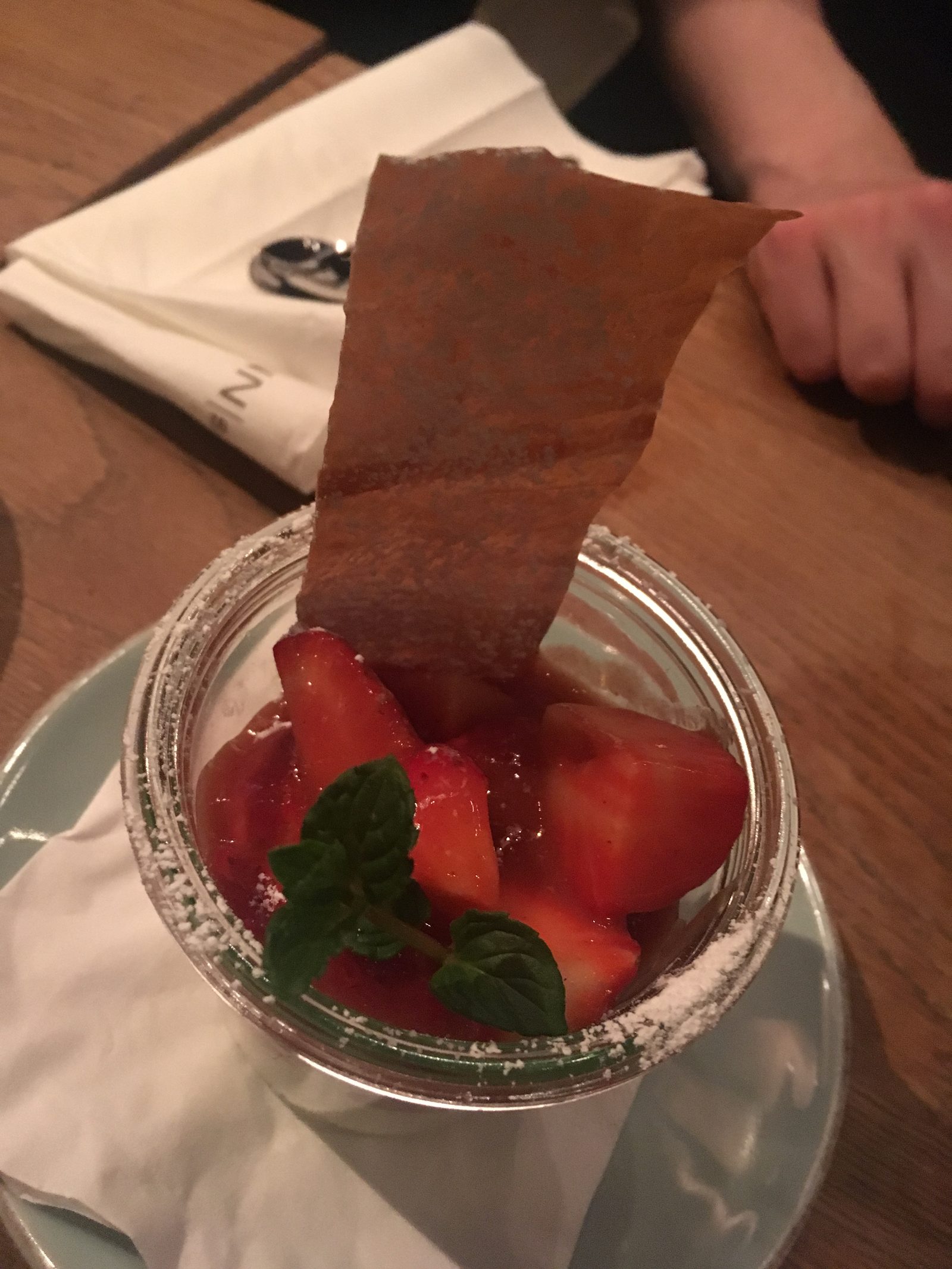 Erdbeerragout und Mascarponecrème
