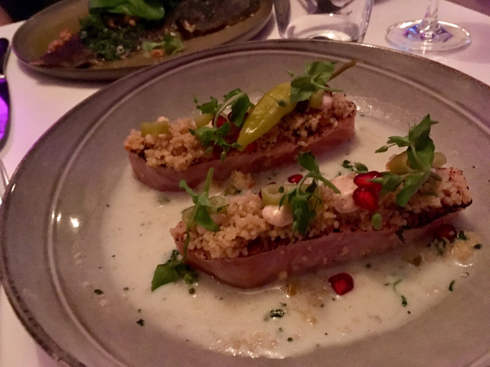 Geflämmter Lachs
