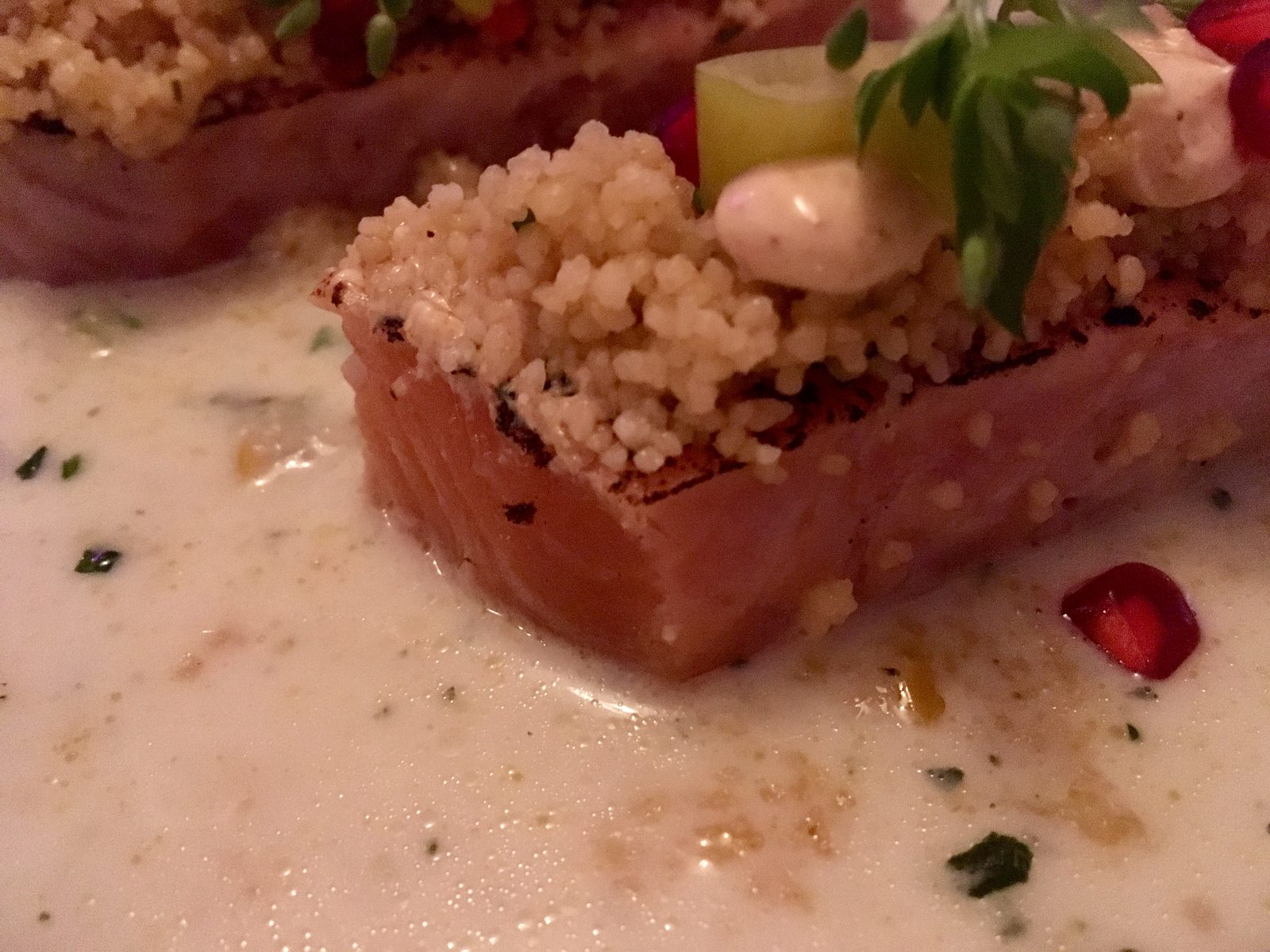 Geflämmter Lachs
