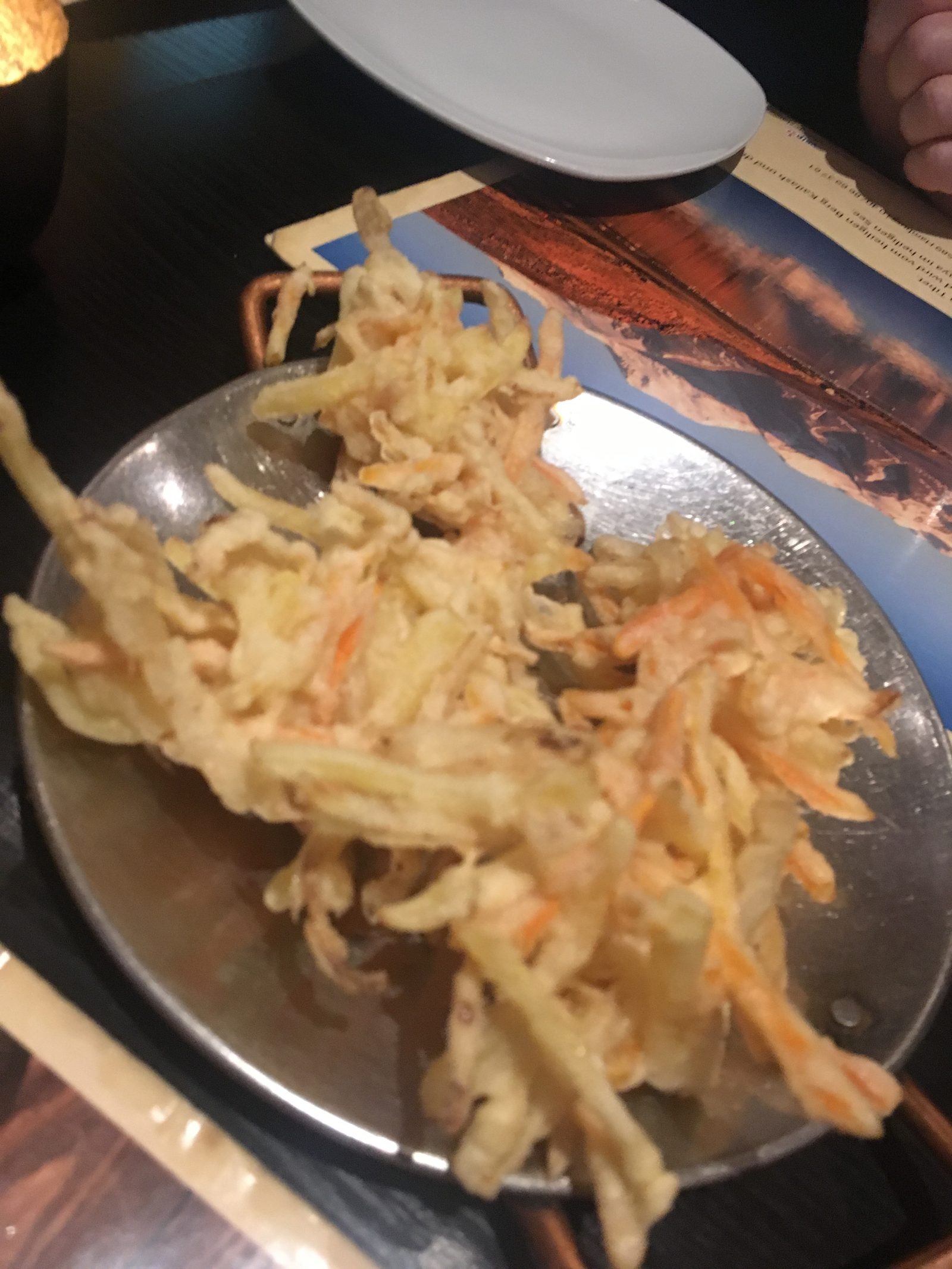 Gemüse in Mehlteig gebacken