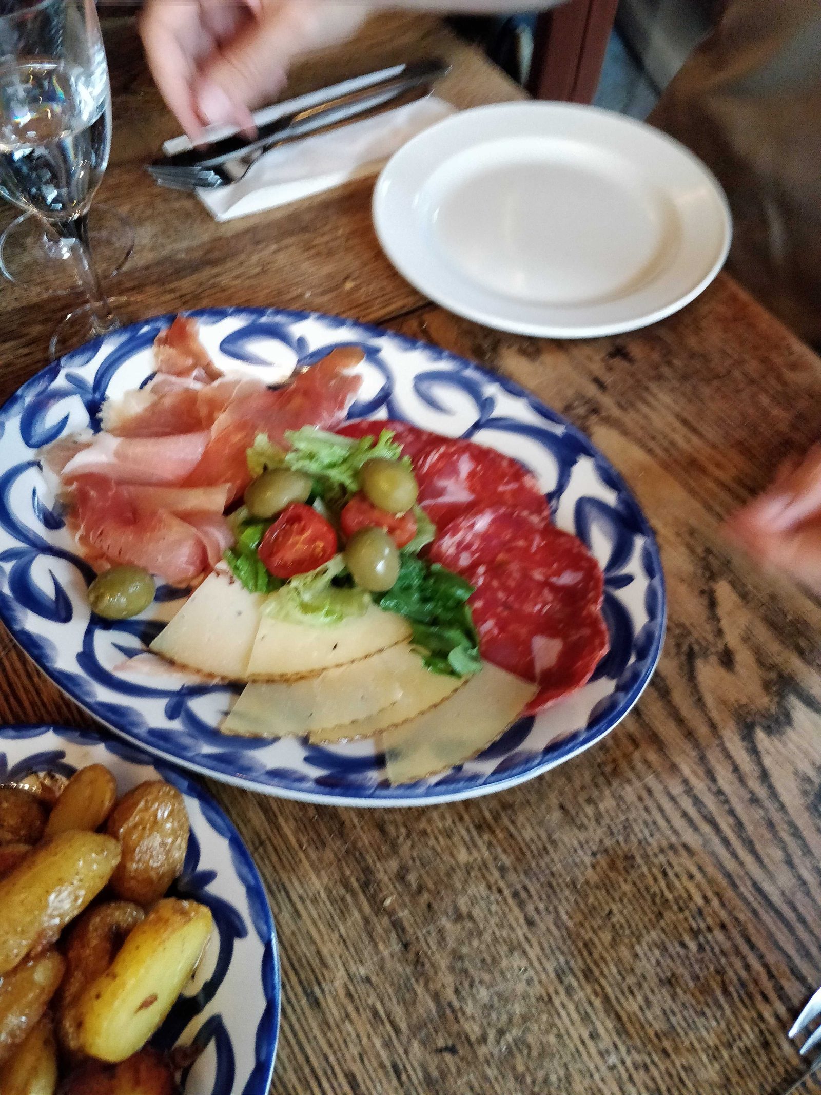 Schinken und Käse