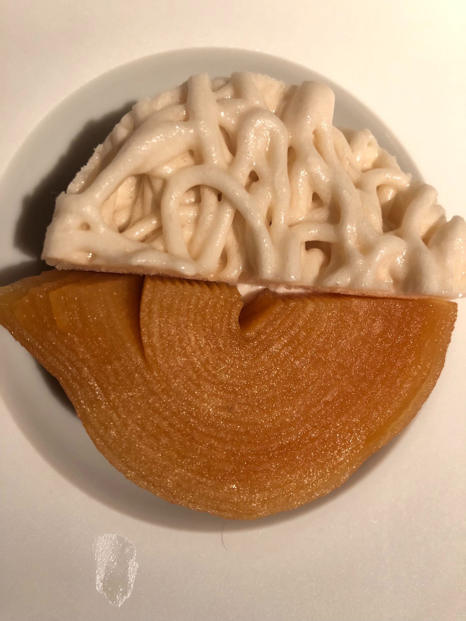 Apfel mit Spaghettieis
