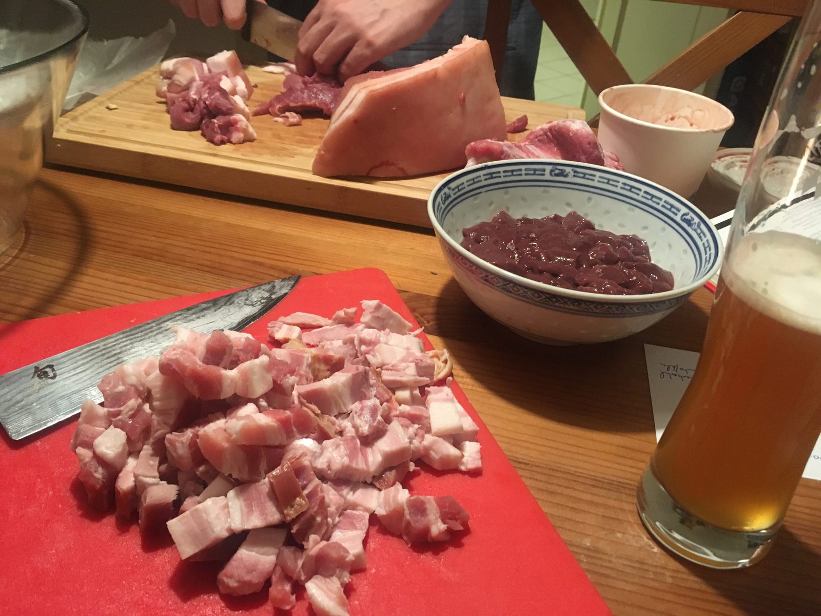 Schweinebauch, Leber