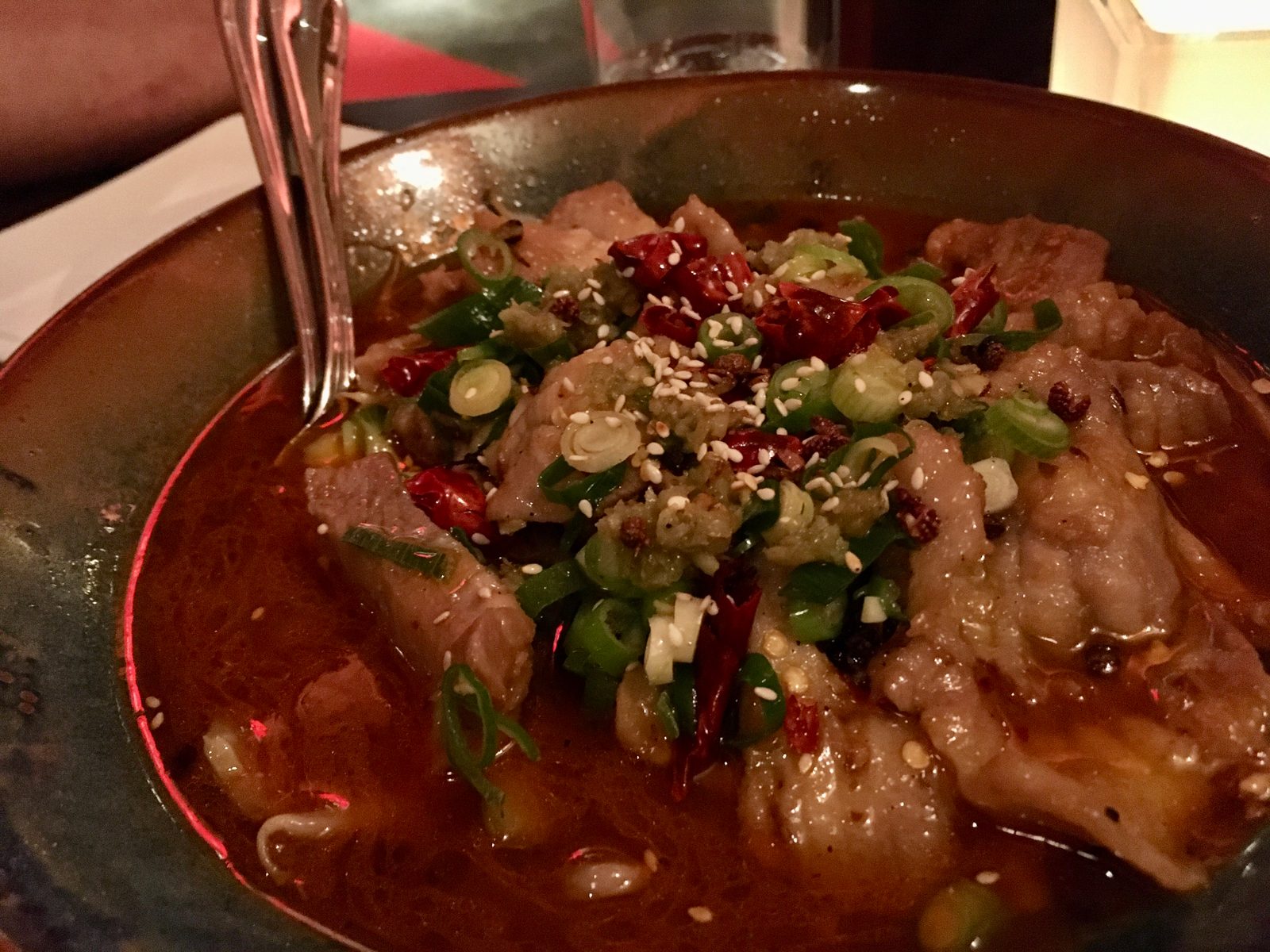 mit roter chili Sauce