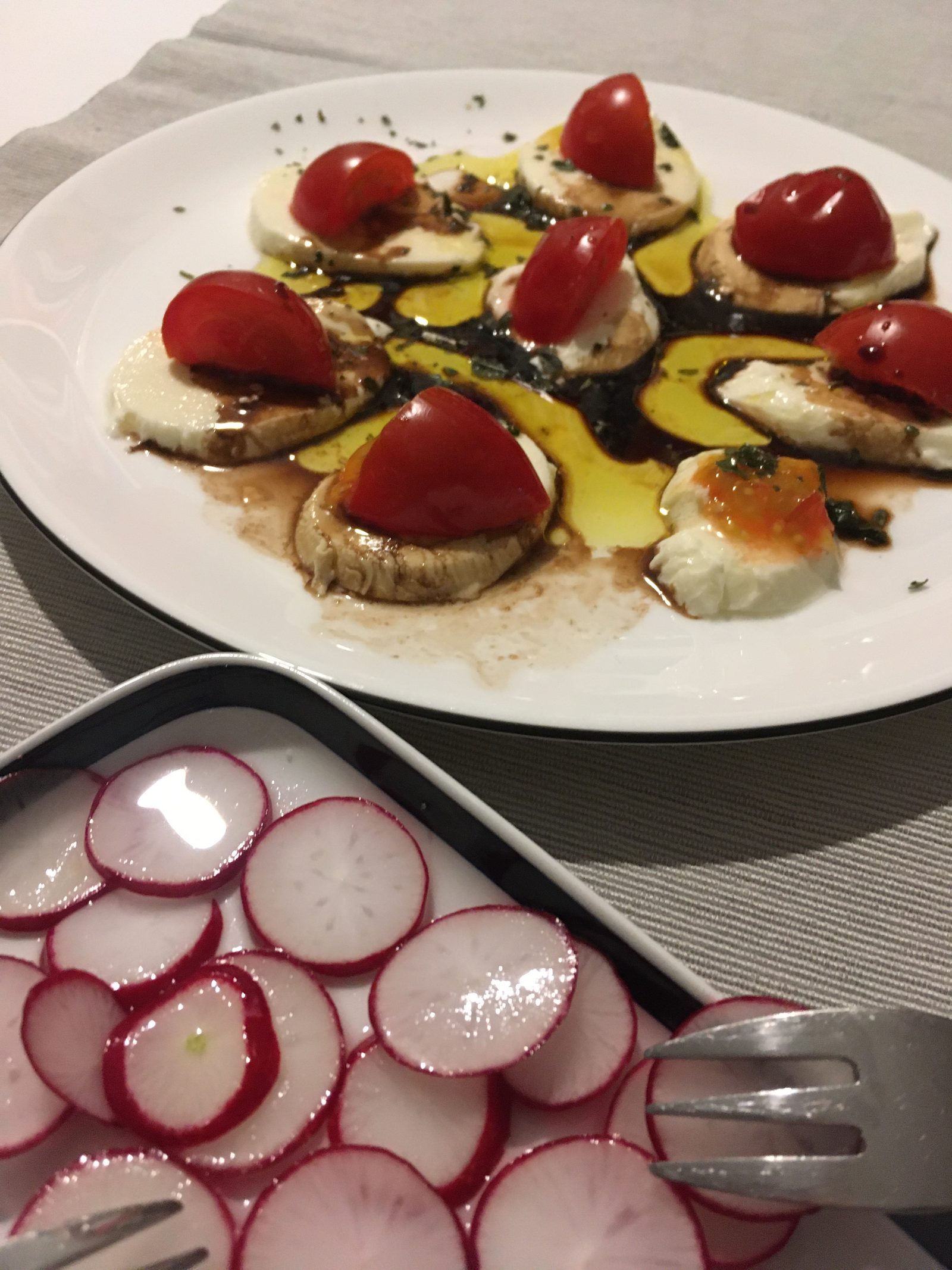 Tomaten & Mozzarella, Radieschen