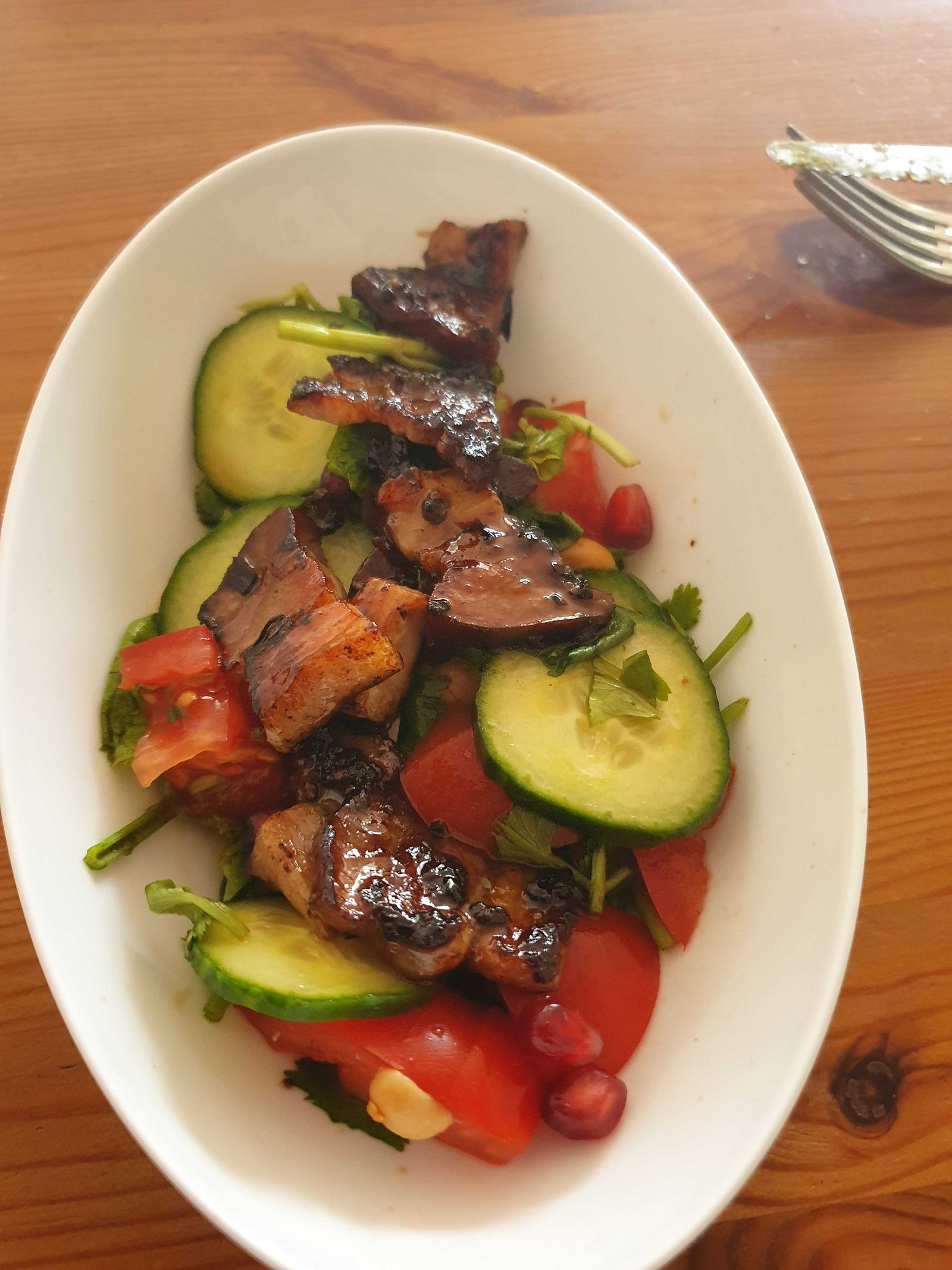 Schweinebauch mit Gemüse
