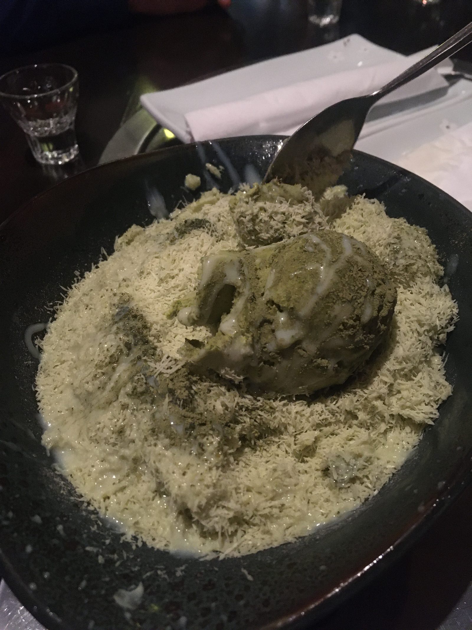 Matcha-Eisschnee
