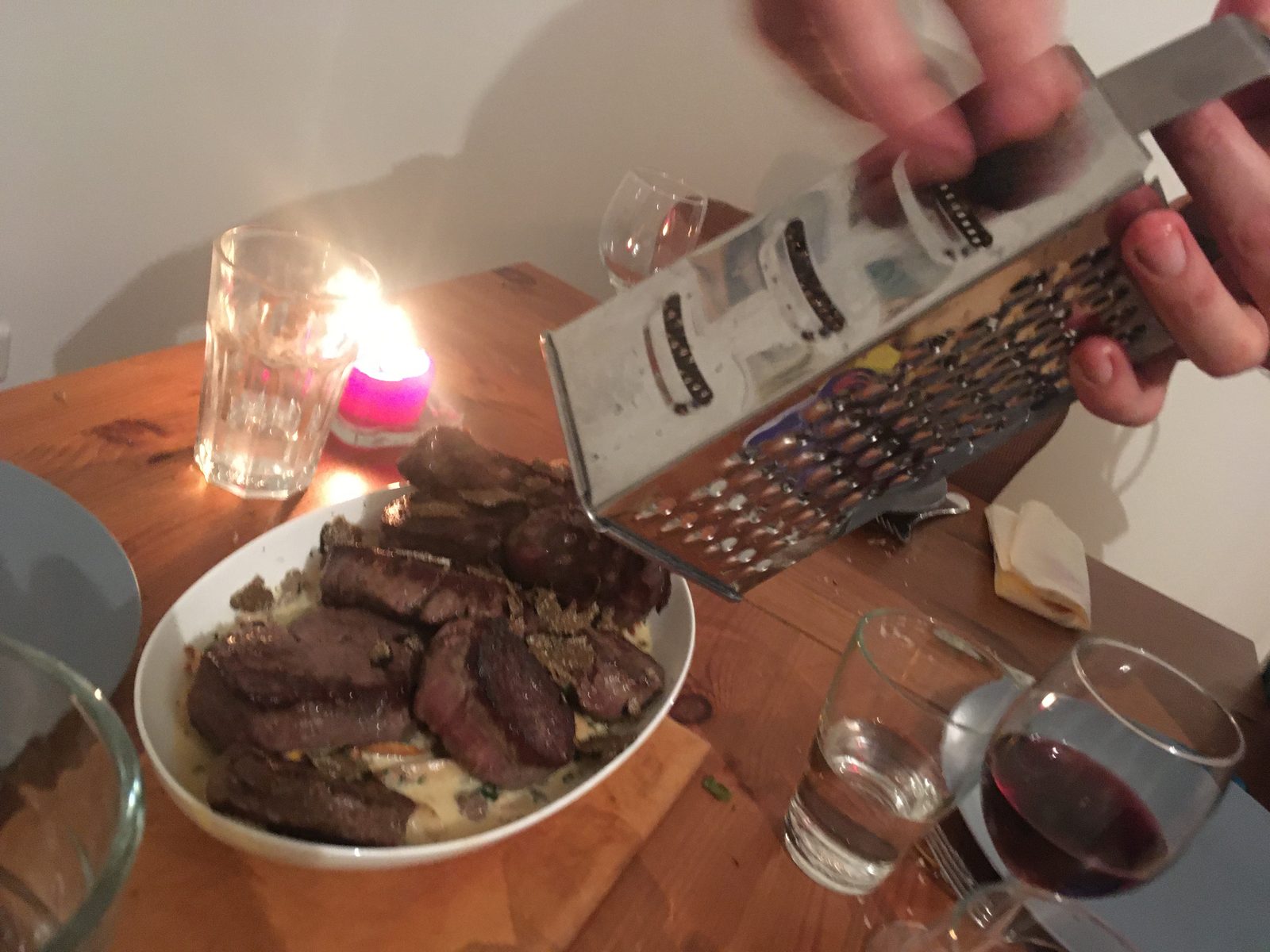 Trüffel auf Steak
