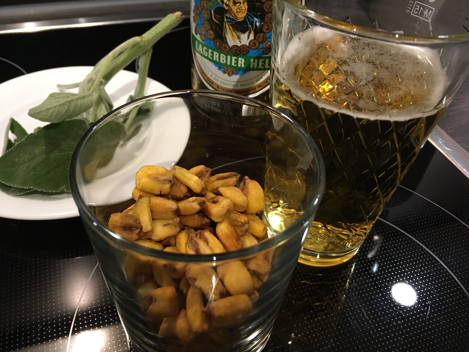 Maiskörner, Bier