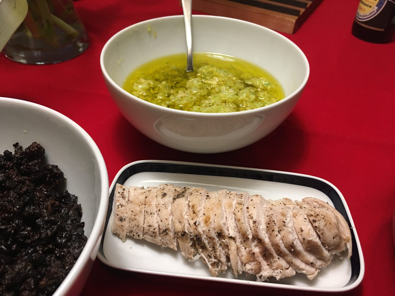 Hühnerbrust mit Ingwersauce