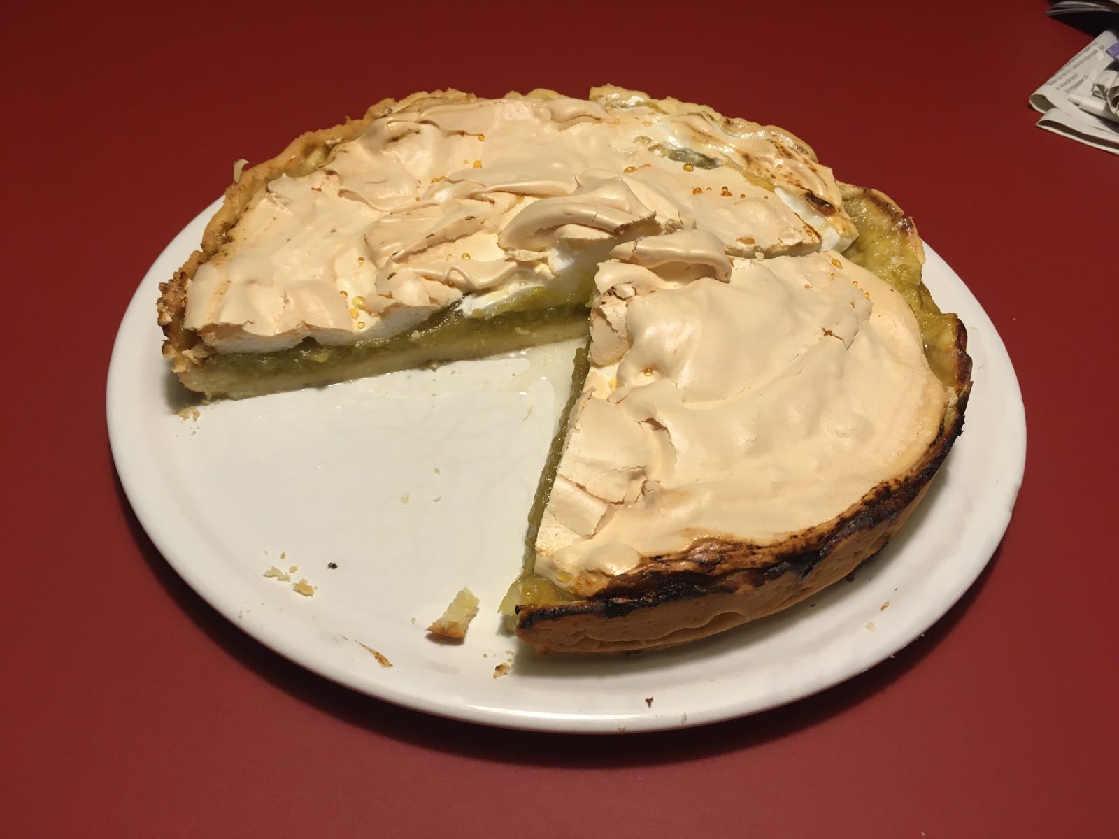 Rhabarber-Baiser-Tarte