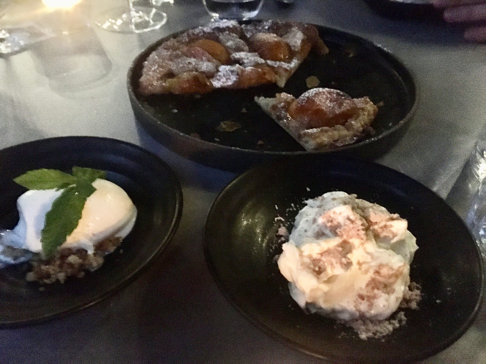Tarte, Sahne, Eis